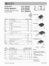 DataSheet IXTH22N50P pdf